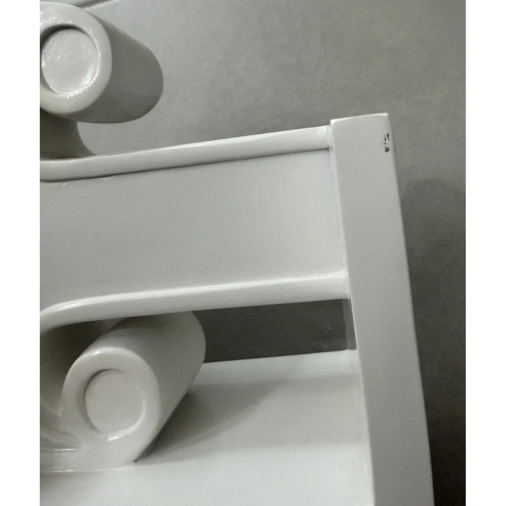 Happy Chic Bookends Jonathan Adler Set of 2 White Heavy Whimsical Modern Library